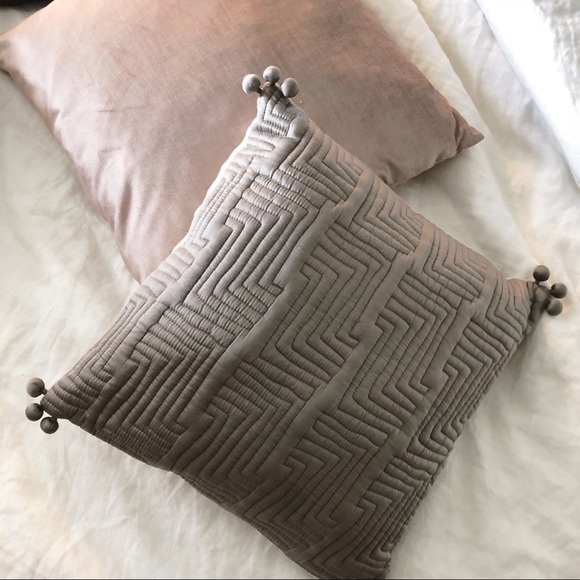 West Elm Accessories - West Elm Silver Silk 20x20” Pillow + WE Insert